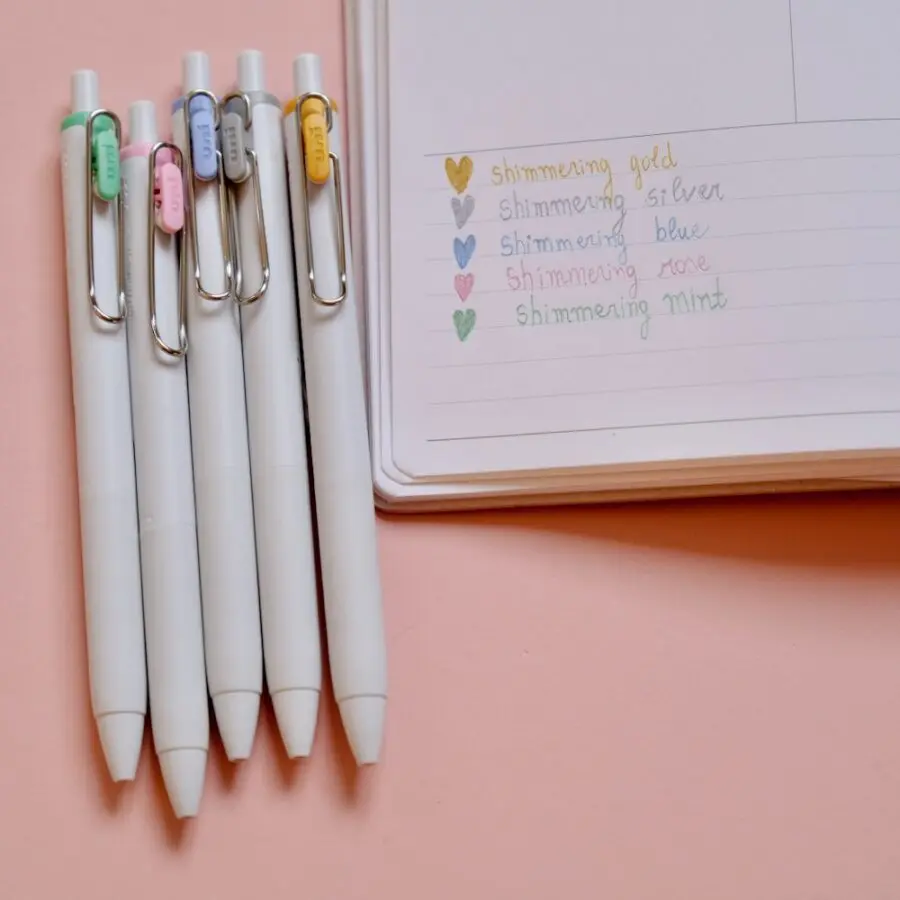 Stylos Gel Mitsubishi UNI Ball One Scintillants – Image 5