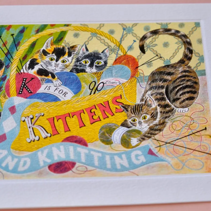 Carte de voeux Alphabet K is for Kittens – Image 3