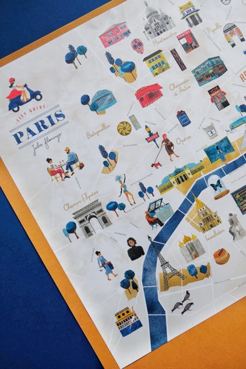 Plan de Paris en détail