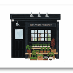 Carte postale Fleuriste Copenhague