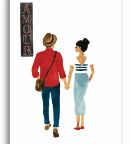 Carte postale  lovers