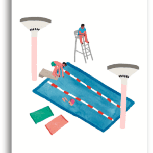 Illustration piscine Léa Maupetit