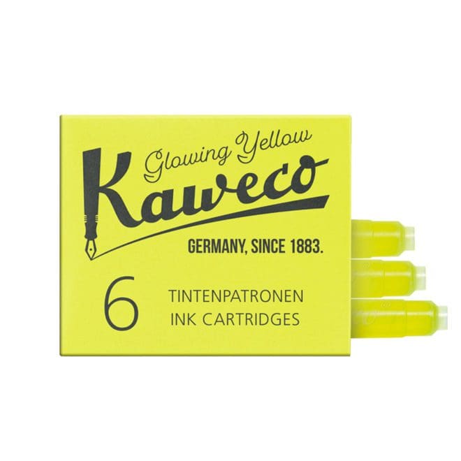 encre kaweco jaune fluo