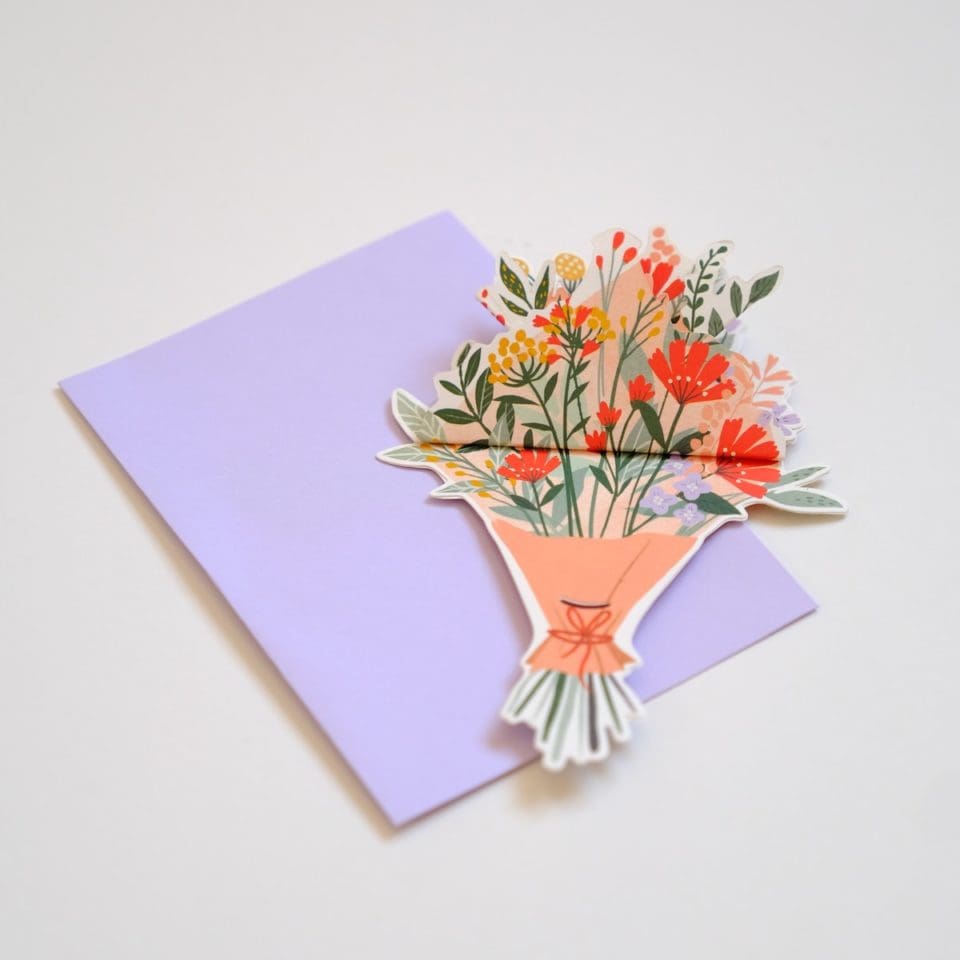 Carte pop-up Bouquet – Image 2