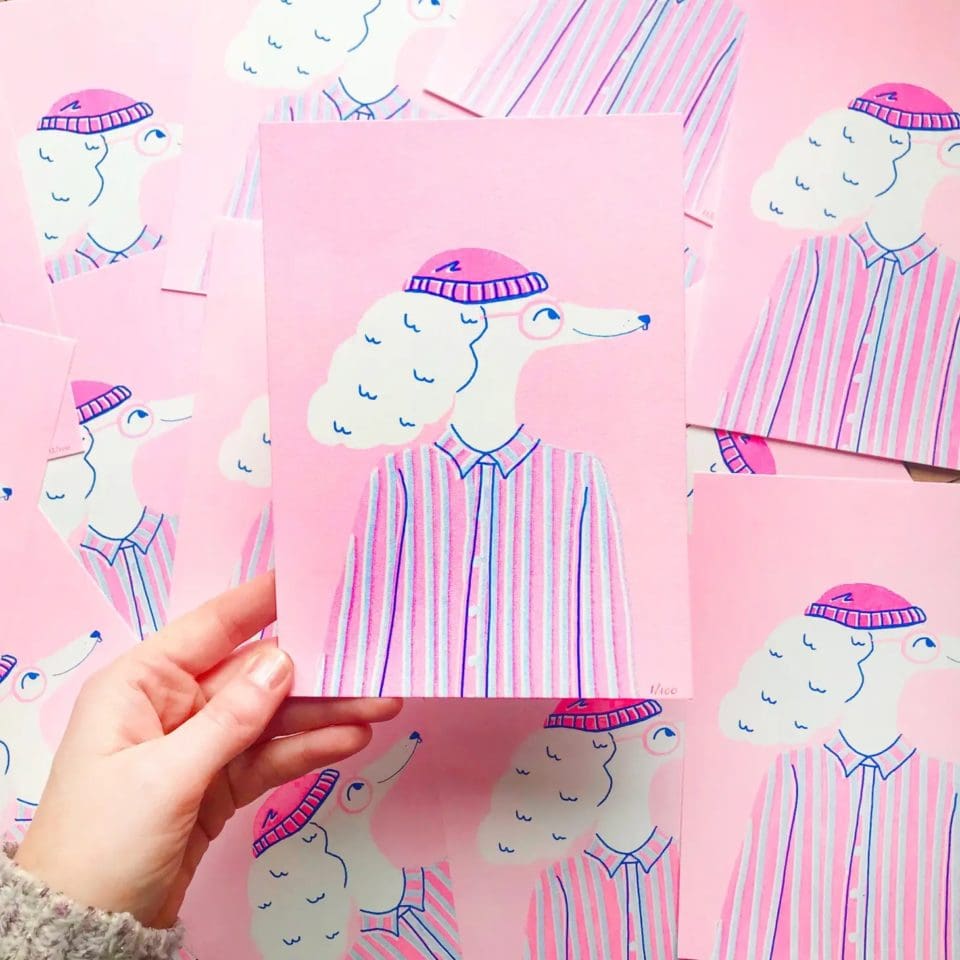 Illustration A5 Handsome Poodle – Image 2