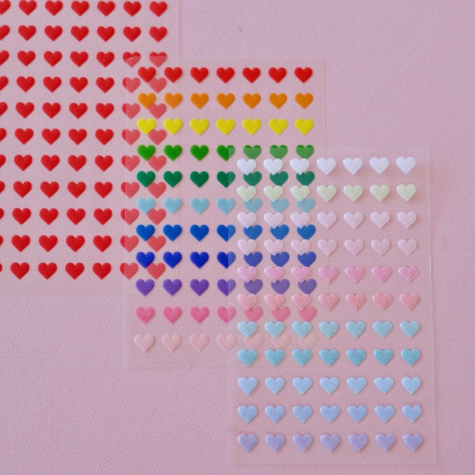 Stickers Coeurs Gel Rouges – Image 5