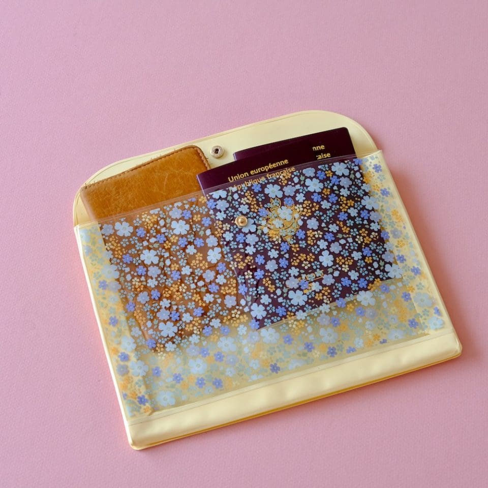 Pochette de voyage Liberty Custard Cream – Image 6