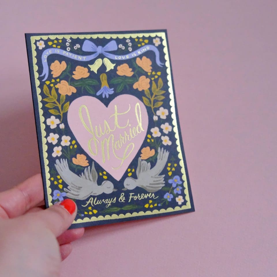 Carte Just Married Love Birds – Image 4