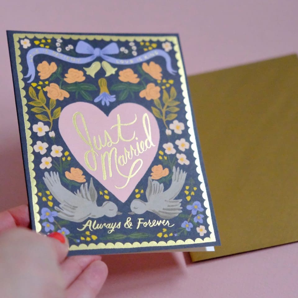 Carte Just Married Love Birds – Image 2