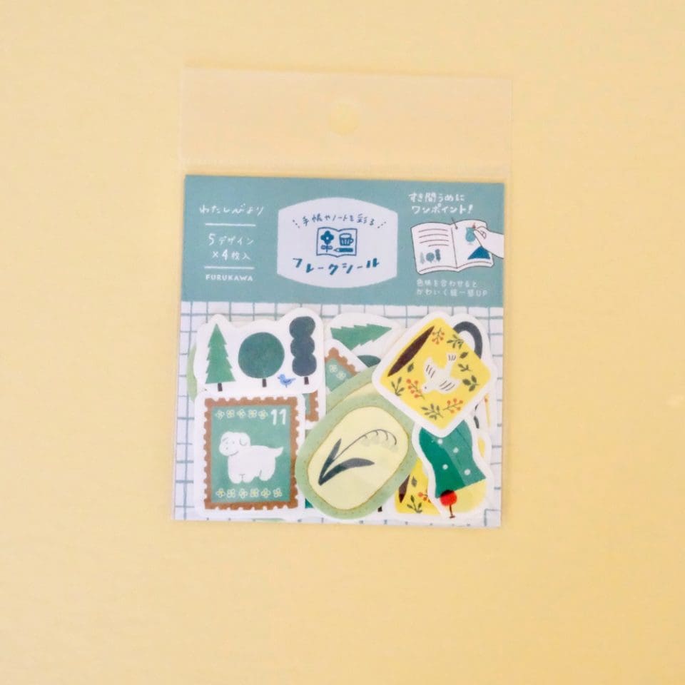 Stickers Flocons Vintage Verts – Image 3
