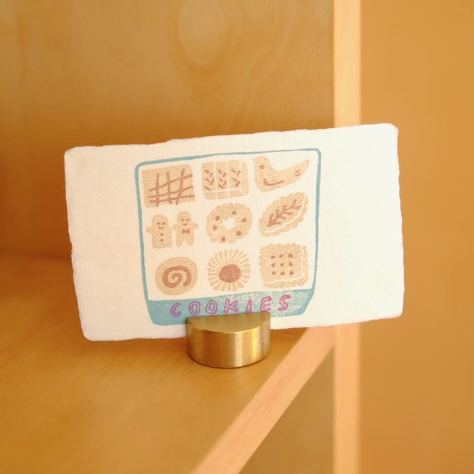 Carte Tamponnée Cookies