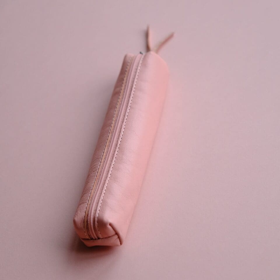 Trousse en Cuir Baby Rose – Image 4