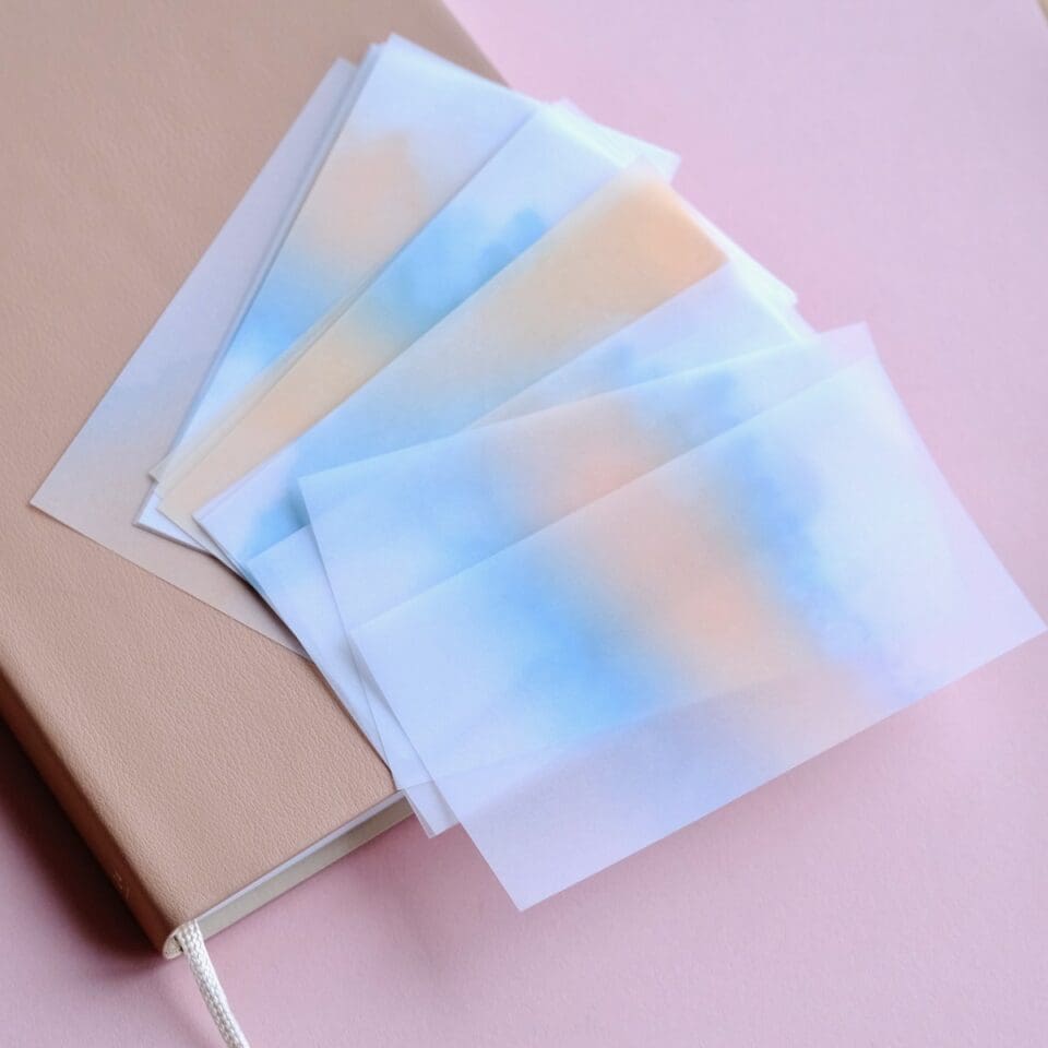 Papier de Création Scrapbook Bleu du Matin – Image 2