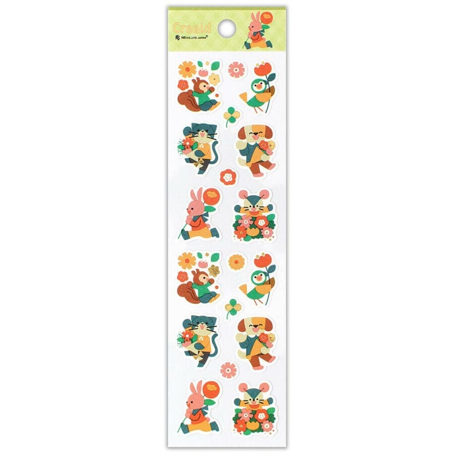 Stickers Animaux Seventy Fleuri
