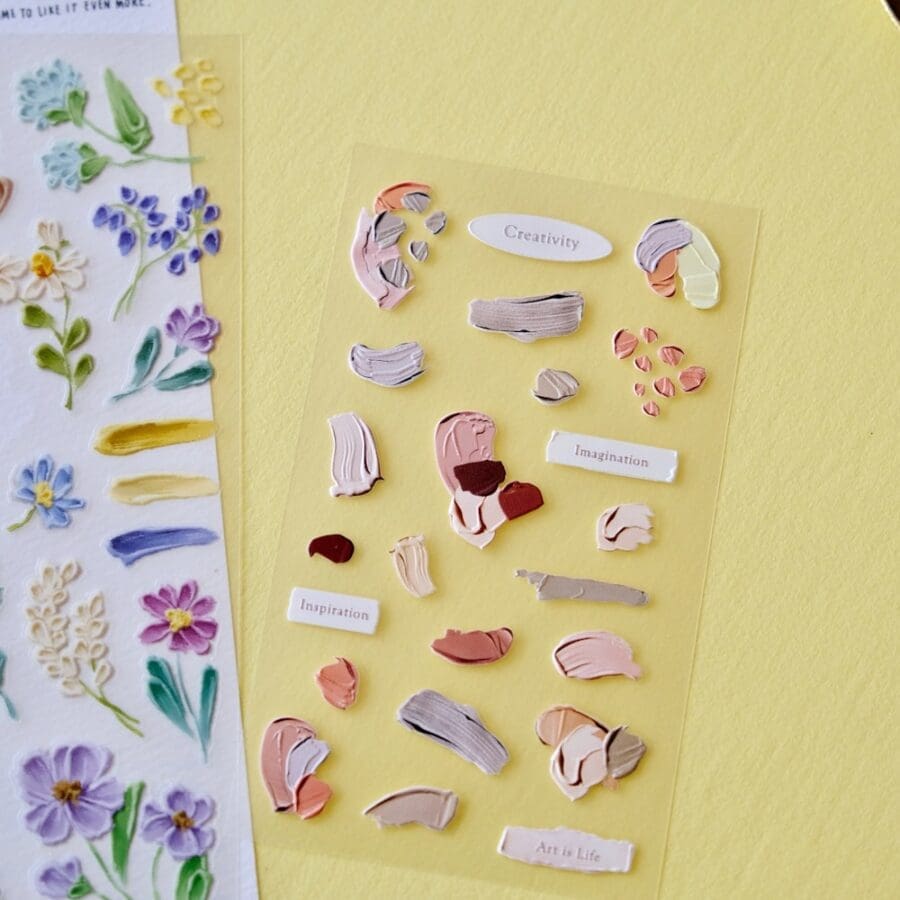 Stickers en Relief - Touches Peinture à l'Huile – Image 6