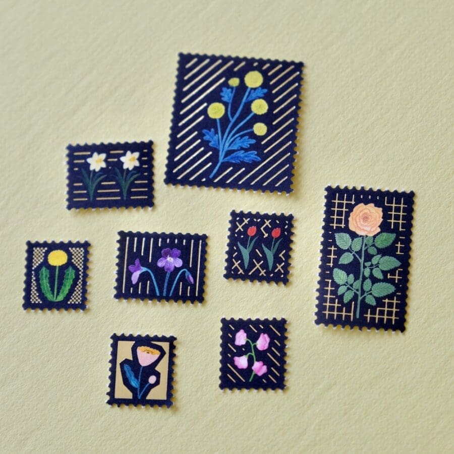 Carnet de Timbres Kitta Special Flowers – Image 5