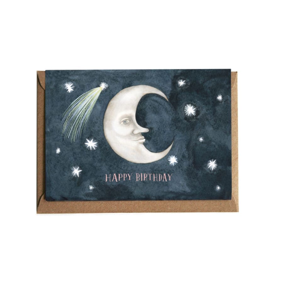 Carte de Vœux Birthday Moon