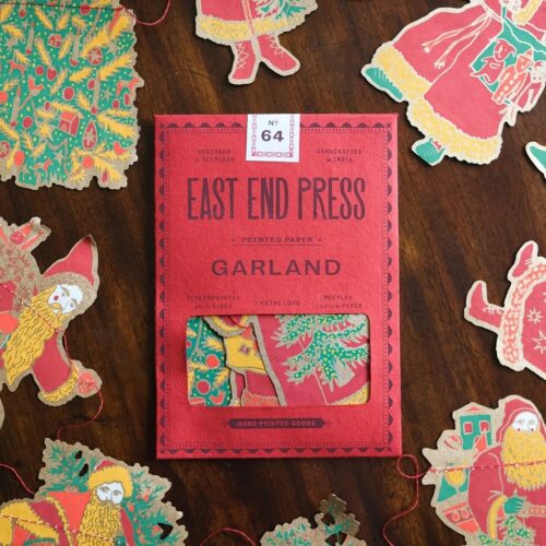 Guirlandes père Noël en papier de la marque East End Press