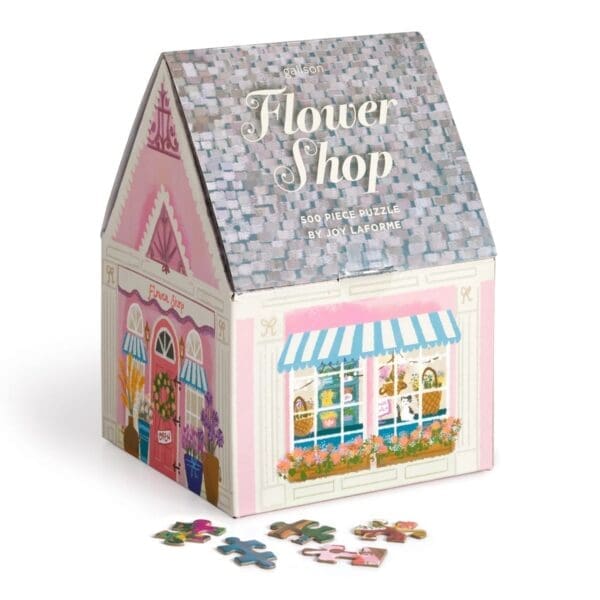 puzzle en forme de magasin de fleurs