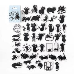 Stickers Chats Noirs
