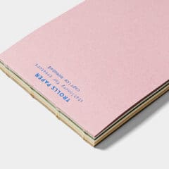 Bloc note vieux rose