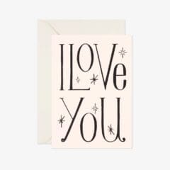 Carte de vœux I Love You