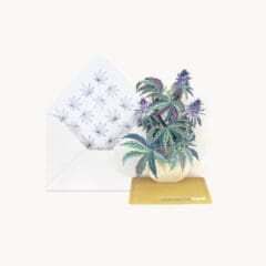 Mini Carte Pop Up - Bouquet de Chardons