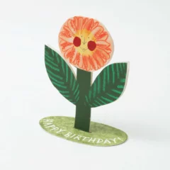 Carte Happy Birthday Flower