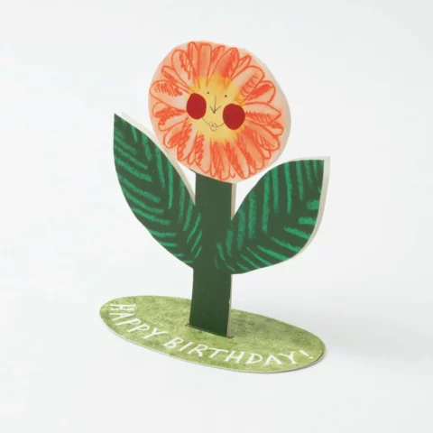 Carte Happy Birthday Flower