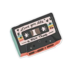 Sticker vinyle K7 Love You