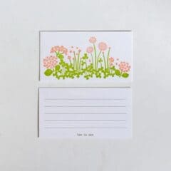 Set de Cartes Letterpress Little Garden