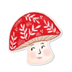 Sticker Champignon Fleuri