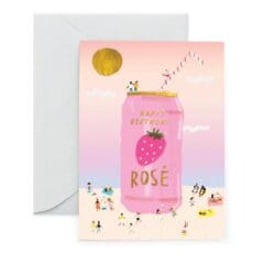 Carte Happy Birthday Rosé