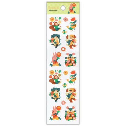 Stickers Animaux Seventy Fleuri