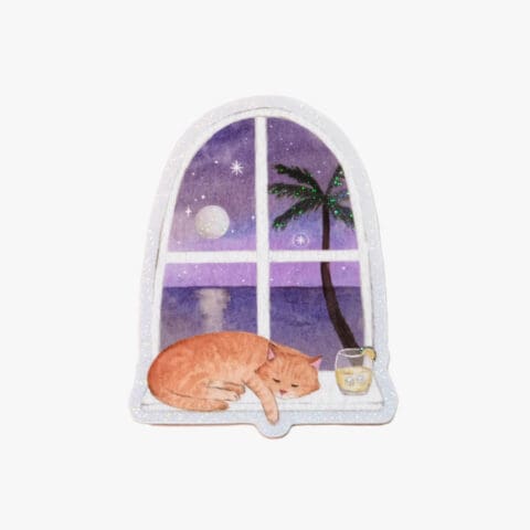 Sticker Holographique Chats Paradise Dream