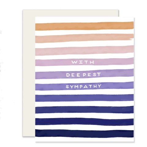 Carte Sympathy Stripes