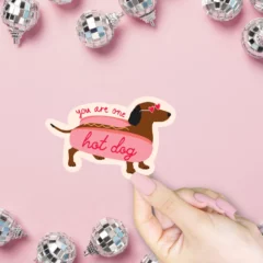 Sticker You Are One Hot Dog
