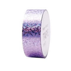 Ruban adhesif holographique à Pois Violet