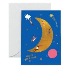 Carte Anniversaire Gold Moon