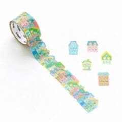 Autocollants Washi Cute Pastel House
