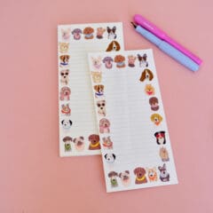 List Pad Cute Dogs