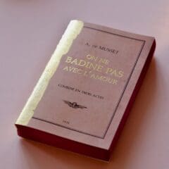 Carnet Livre Gold XS - On Ne Badine Pas Avec l'Amour