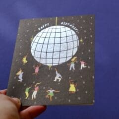 Carte Anniversaire Disco Ball
