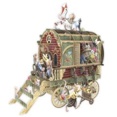 Carte Pop Up - La Roulotte de Printemps