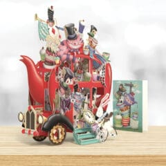 Carte Pop Up - La Théière d'Alice