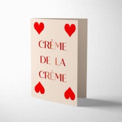 Carte Crème de la crème