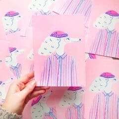 Illustration A5 Handsome Poodle