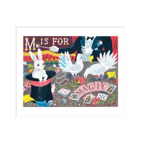 Carte de voeux Alphabet M for Magic