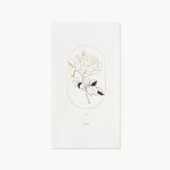 Carte pop-up Rose Ancienne