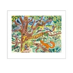 Carte de voeux Alphabet T for Tree